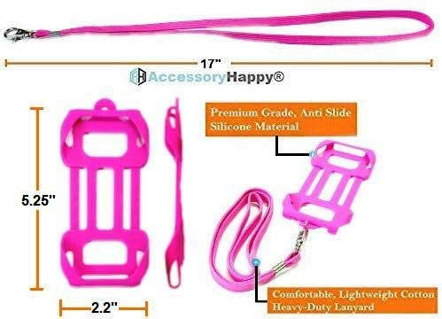 Premium Universal 2 in 1 Lanyard & Card Holder (Hot Pink)