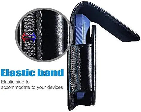 Horizontal Premium iPhone Cell Phone Belt Pouch,Leather Belt Case Fit with Otterbox Defender Case/Lifeproof Case/Battery Case On