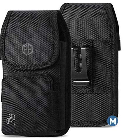 AccessoryHappy Military Grade Cell Phone Belt Case, Rugged Outdoor Pouch Pocket Carrying Clip Holster