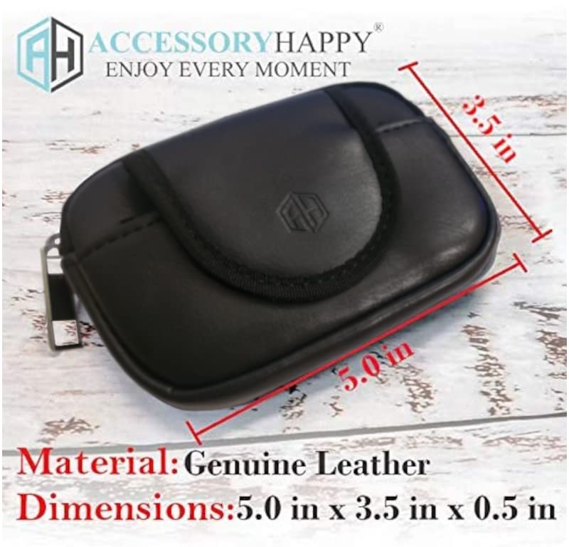 AccessoryHappy RFID Belt Loop Wallets for Men - Minimalist Genuine Leather Money Carrier Clip Wallet