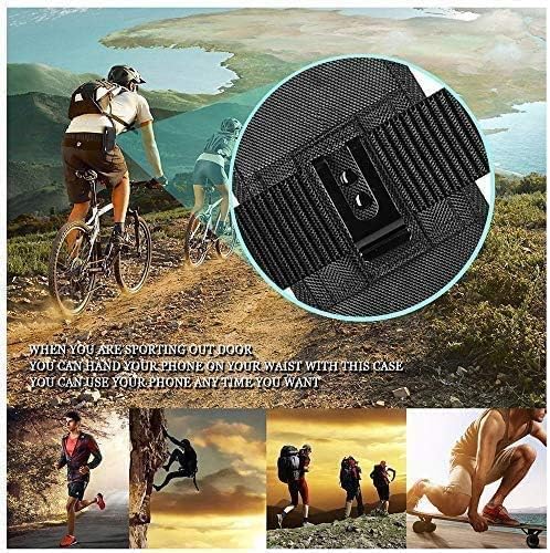 AccessoryHappy Military Grade Cell Phone Belt Case, Rugged Outdoor Pouch Carrying Clip Holster Without Buckle