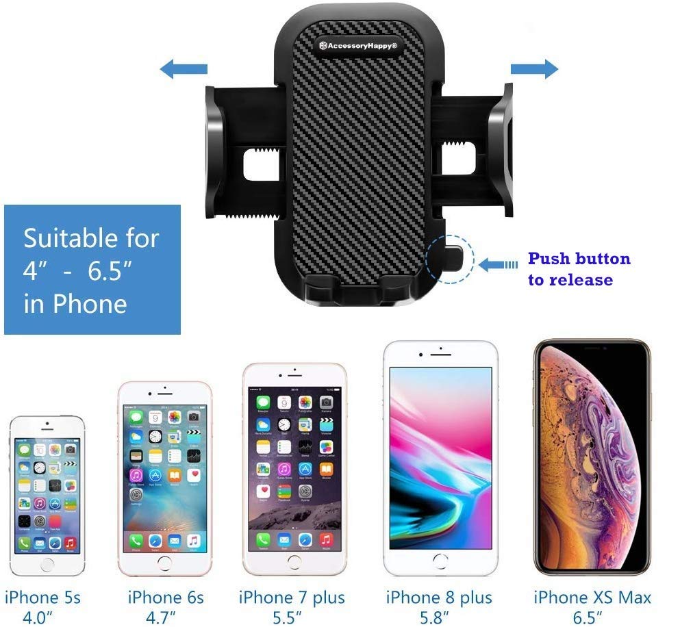 Universal Cell Phone Holder for Office Desk Car Dashboard Windshield Phone Car Mount Adjustable Multi-Angle Car Cellphone Holders Stand for iPhone 11 or Cell Phone iPhone Galaxy Smartphones