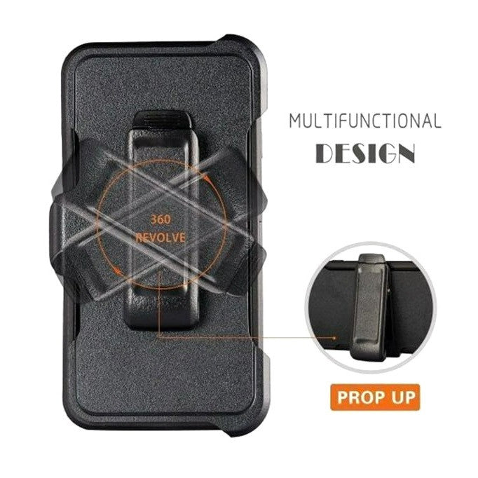 Armor Rugged Defender Case for iPhone 11 PRO Max(6.5") Protective Case with Belt Clip Holster, Heavy Duty-ORANGECAMO