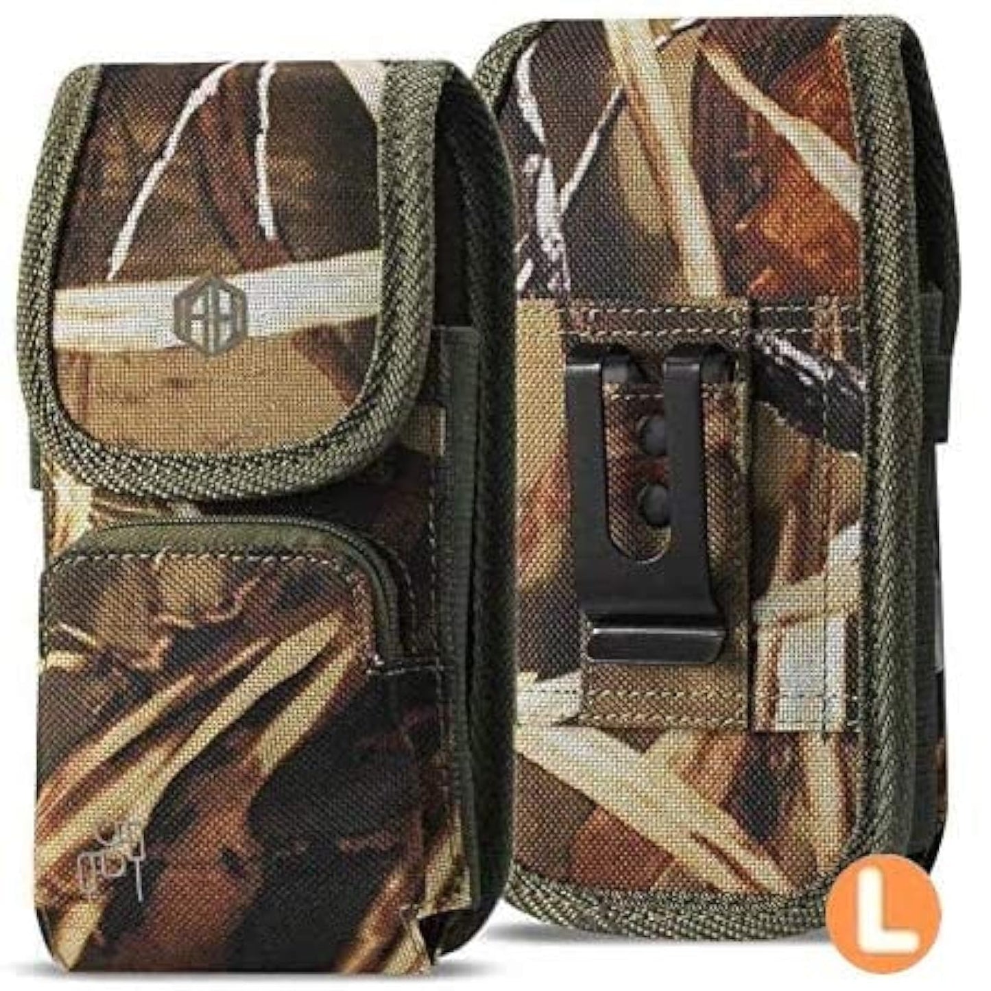 AccessoryHappy Military Grade Cell Phone Belt Case, Rugged Outdoor Pouch Pocket Carrying Clip Holster