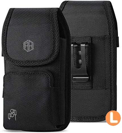 AccessoryHappy Military Grade Cell Phone Belt Case, Rugged Outdoor Pouch Pocket Carrying Clip Holster