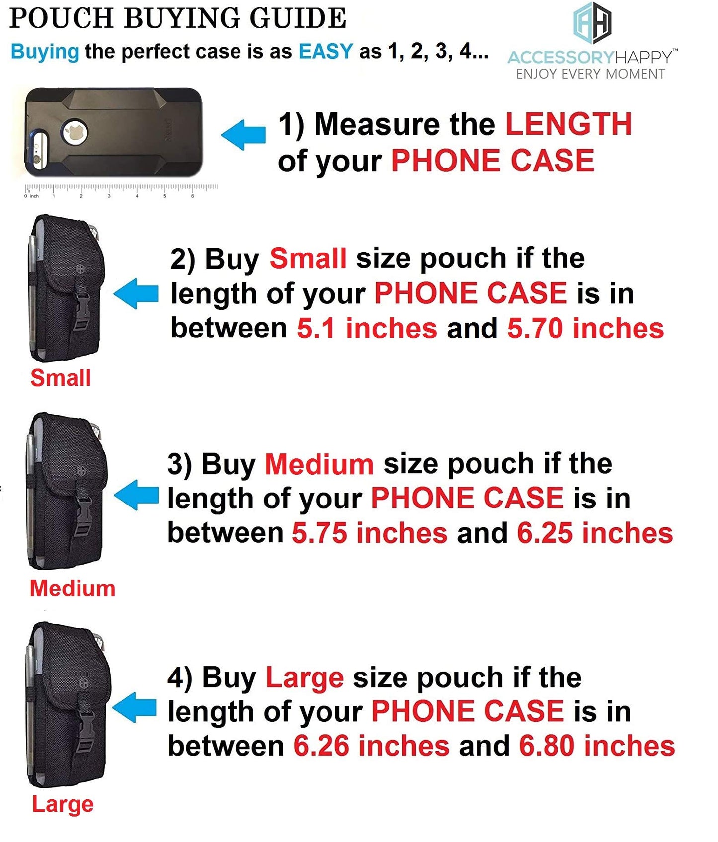 AH Military Grade Cell Phone Carrier Holster Men Cell Phone Belt Holder