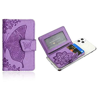 Universal Adhesive Wallet/ Card Holder , Credit Card Holder for Back of Phone Pocket 3M Adhesive Sticker Card Pouch Sleeve for iPhone/Samsung Galaxy and Most Smartphones