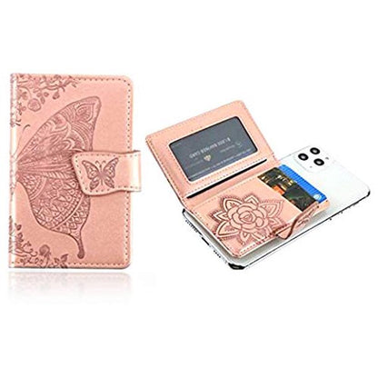 Universal Adhesive Wallet/ Card Holder , Credit Card Holder for Back of Phone Pocket 3M Adhesive Sticker Card Pouch Sleeve for iPhone/Samsung Galaxy and Most Smartphones