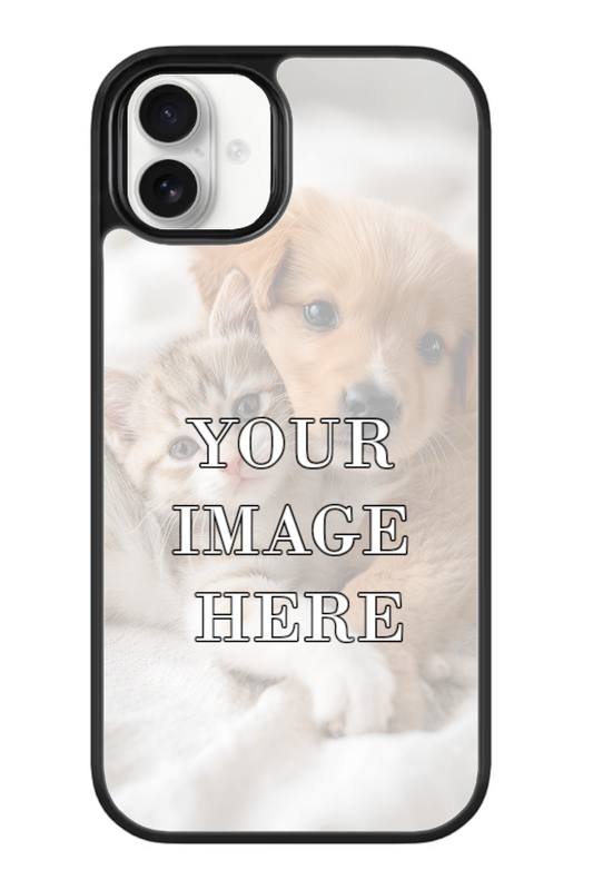 iPhone 17 Magsafe Compatible iPhone Custom Case Featuring Soft TPU Edges and Durable Plastic Backing