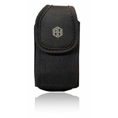 Premium Vertical Canvas Case, Rugged Pouch Holster Flip Phone Belt Case Fits Kyocera Cadence LTE, Dura XTP, Dura XV E4520 Case, Dura XV Plus, Dura XE, Convoy 4, Most Large FLIP Phone