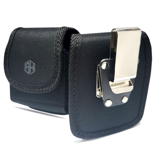 AH Premium 360 Rotating Military Grade Men Phone Belt Construction Holster Pouch, for Samsung Z Flip 4 5G, Z Flip3, Mot Razr 5G