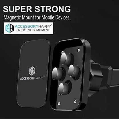 Phone Holder Magnetic Mount for Office Desk Dashboard Windshield Phone Mount Sturdy Adjustable Multi-Angle Car Mount Holder Stand with Adjustable Telescopic Arm for All Cell Phones & Garmin GPS