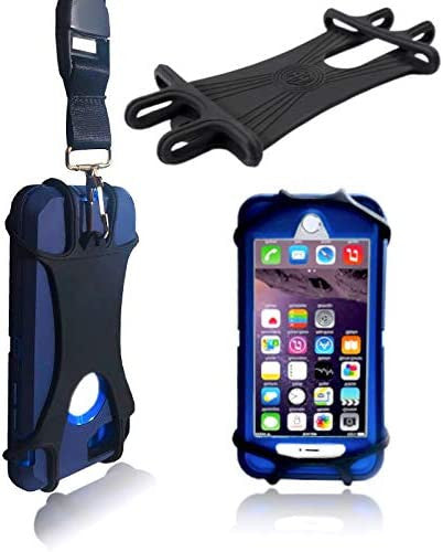 AH Universal Heavy Duty Cell Phone Carrying Lanyard Leash Neck Strap Tether Holder Quick Release Buckle Smart Cell Phone Credit Card Holder Case for iPhone, Galaxy & Most Smartphone