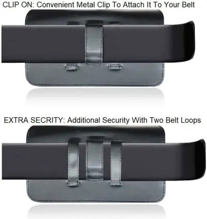 Premium Military Grade Horizontal FLIP Phone Case, Outdoor Tactical Pouch Holster Flip Phone Belt Case Fits Kyocera Cadence, Dura XTP, Dura XV E4520 Dura XE, Doro 7050 & Most FLIP Phones