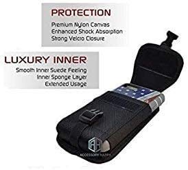 AH Military Grade Cell Phone Carrier Holster Men Cell Phone Belt Holder