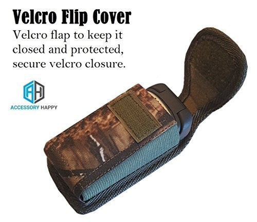 Premium Vertical Canvas Case, Rugged Pouch Holster Flip Phone Belt Case Fits Kyocera Cadence LTE, Dura XTP, Dura XV E4520 Case, Dura XV Plus, Dura XE, Convoy 4, Most Large FLIP Phone