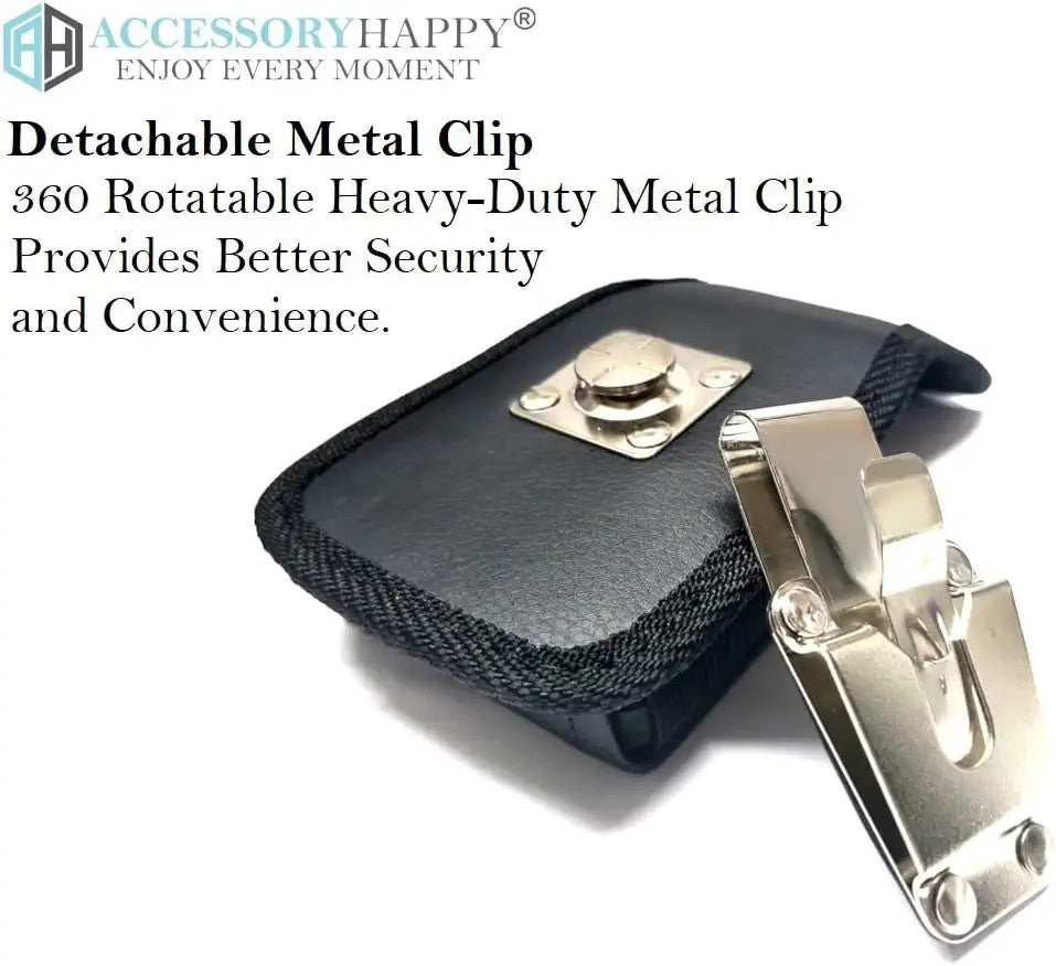 AH Premium 360 Rotating Military Grade Men Phone Belt Construction Holster Pouch, for Samsung Flip 4 5G, Z Flip 3 Holster, Mot Razr 5G