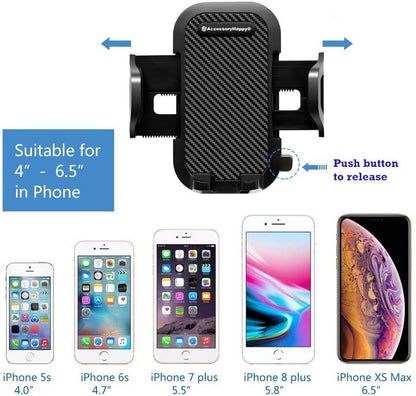 Universal Car Phone Holder for Dashboard Windshield Phone Car Mount Adjustable Multi-Angle Car Cellphone Holders Stand for iPhone 11 or Cell Phone iPhone Galaxy Smartphones