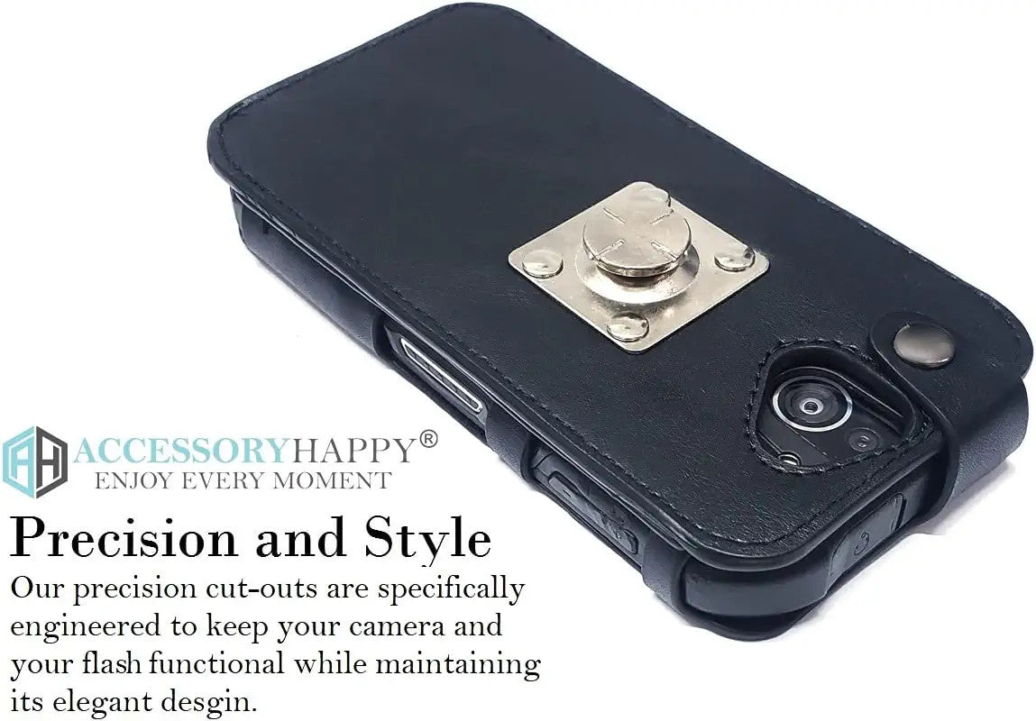 AH Premium 360 Rotating Military Grade Real Genuine Leather Men Phone Belt Construction Holster Fitted Leather Case, for Kyocera DuraForce Pro E6800 E6810 & DuraForce Pro 2 E6900 E6910 E6920