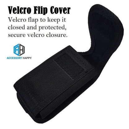 Premium Vertical Canvas Case, Rugged Pouch Holster Flip Phone Belt Case Fits Kyocera Cadence LTE, Dura XTP, Dura XV E4520 Case, Dura XV Plus, Dura XE, Convoy 4, Most Large FLIP Phone