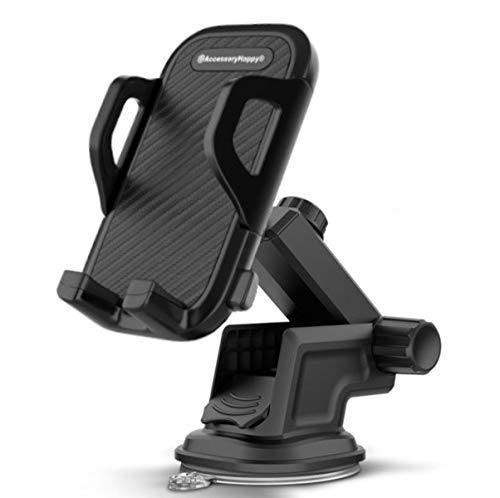 Universal Cell Phone Holder for Office Desk Car Dashboard Windshield Phone Car Mount Adjustable Multi-Angle Car Cellphone Holders Stand for iPhone 11 or Cell Phone iPhone Galaxy Smartphones