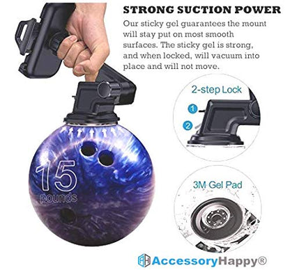 Universal Cell Phone Holder for Office Desk Car Dashboard Windshield Phone Car Mount Adjustable Multi-Angle Car Cellphone Holders Stand for iPhone 11 or Cell Phone iPhone Galaxy Smartphones