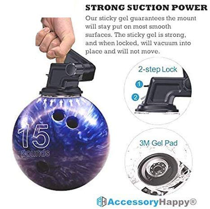 Phone Holder Magnetic Mount for Office Desk Dashboard Windshield Phone Mount Sturdy Adjustable Multi-Angle Car Mount Holder Stand with Adjustable Telescopic Arm for All Cell Phones & Garmin GPS