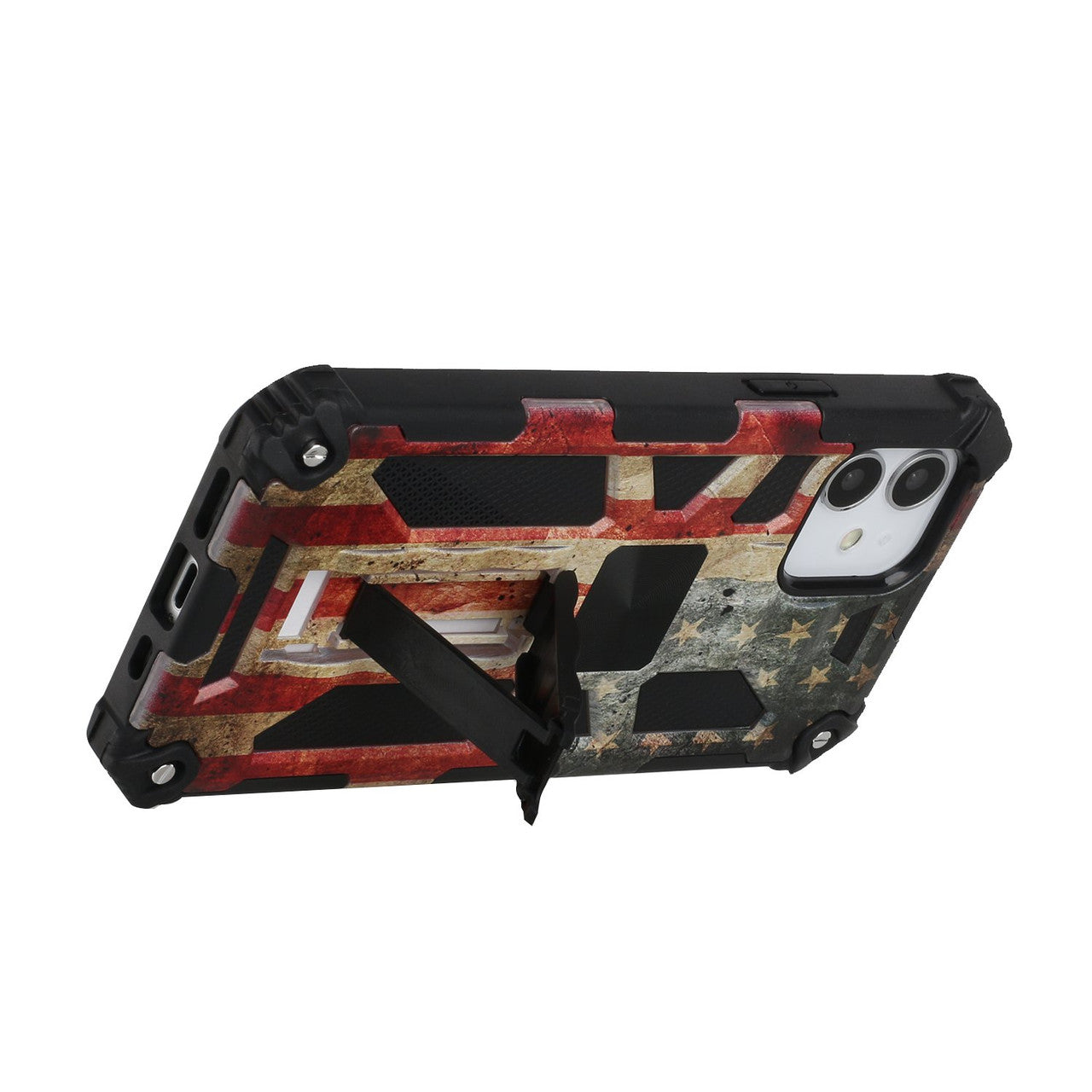 iPhone 13 Case  with Built-in Kick Stand with Magnetic Magnet Protective Phone Case for iPhone 13 iPhone-ANTIQUE FLAG