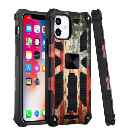 iPhone 13 Case  with Built-in Kick Stand with Magnetic Magnet Protective Phone Case for iPhone 13 iPhone-ANTIQUE FLAG