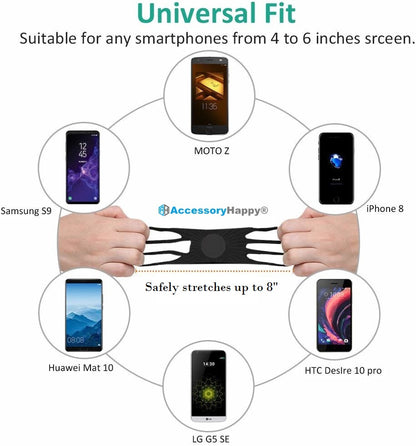 AH Bike Mount Phone Holder, 360° Swivel Silicone Bicycle Handlebar Holder, Motorcycle Handlebar Mount Fits for iPhone 11 Pro Max/XR/XS Max/8/7/ 6/6s Plus, Galaxy S9/S9 Plus, 3.0"- 6.0" Phones