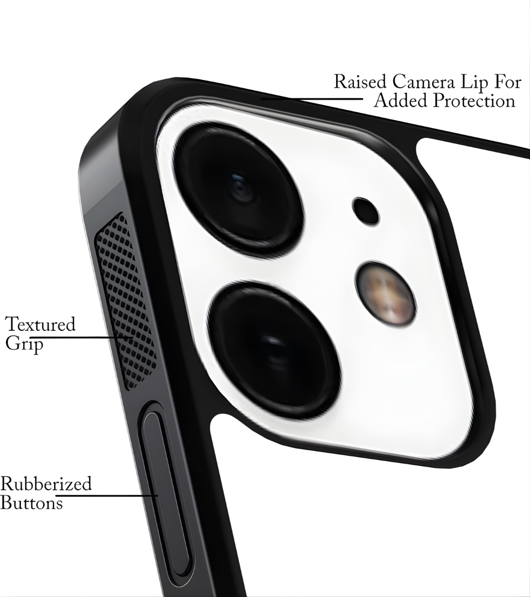 iPhone 13 Magsafe Compatible iPhone Custom Case Featuring Soft TPU Edges and Durable Plastic Backing