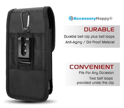 Vertical Military Grade Holster Belt Case, Rugged Pouch Hip Tactical Outdoor Carrying Holsters Belt Fits with OtterBox LifeProof Heavy Duty Case