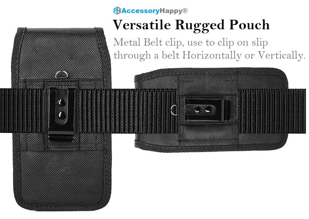 Vertical Military Grade Holster Belt Case, Rugged Pouch Hip Tactical Outdoor Carrying Holsters Belt Fits with OtterBox LifeProof Heavy Duty Case