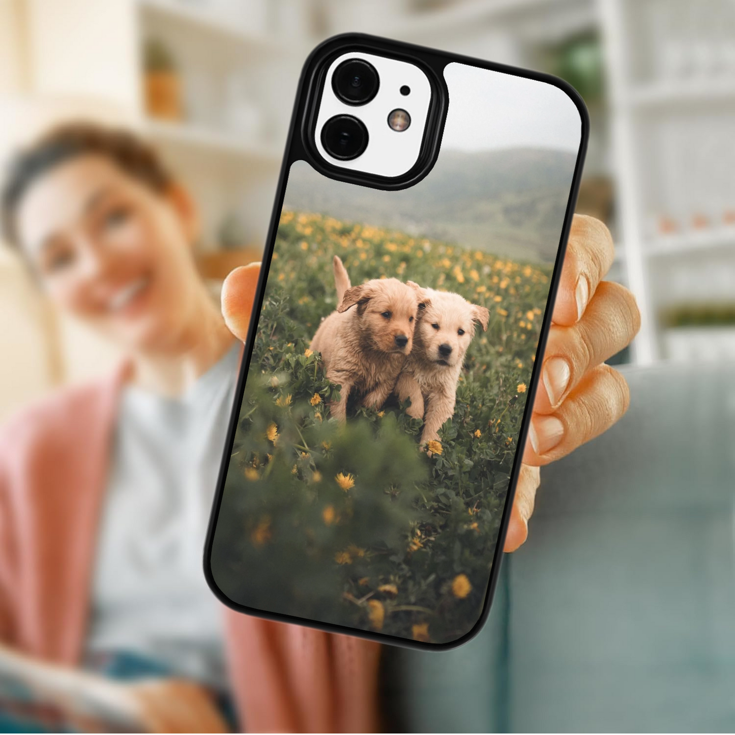 iPhone 13 Magsafe Compatible iPhone Custom Case Featuring Soft TPU Edges and Durable Plastic Backing