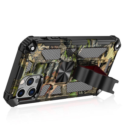 iPhone 13 Case  with Built-in Kick Stand with Magnetic Magnet Protective Phone Case for iPhone 13 iPhone-GREEN CAMO