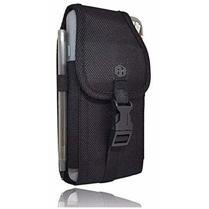 Vertical Military Grade Cell Phone Belt Case, Rugged Outdoor Pouch Carrying Clip