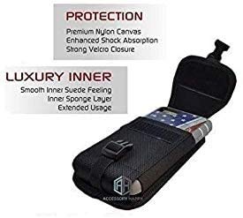 AH Military Grade Cell Phone Carrier Holster Men Cell Phone Belt Holder