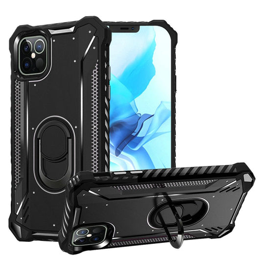 iPhone 12 Pro Max (6.7") Case  with Built-in Rotating Kick Stand Magnetic Magnet Protective Phone Case for iPhone-Black