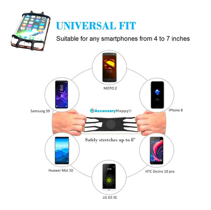 AH Universal Phone Lanyard & Credit Card Holder, Cell Phone Neck Strap Cross Body Holder Compatible with iPhone 6 6S 7 8 8 Plus Galaxy S7 Note 3 4 5 and Other Smart Phones