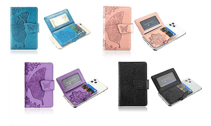 Universal Adhesive Wallet/ Card Holder , Credit Card Holder for Back of Phone Pocket 3M Adhesive Sticker Card Pouch Sleeve for iPhone/Samsung Galaxy and Most Smartphones