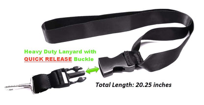 AH Universal Heavy Duty Cell Phone Carrying iPhone Lanyard Leash Neck Strap Tether Holder Quick Release Buckle Smart Cell Phone Credit Card Holder Case for iPhone, Galaxy & Most Smartphone