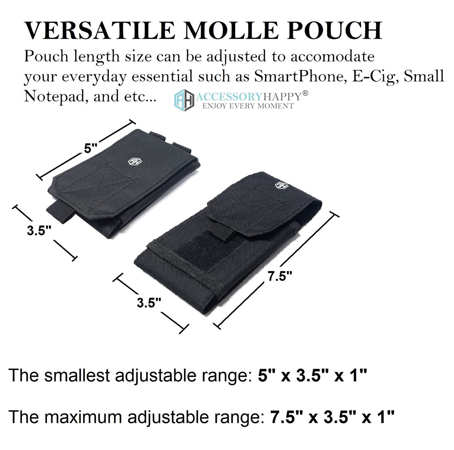 Universal Premium Cell Phone Pouch Holster Belt Tactical Holster Molle Pouch & Belt Phone Holder for Men for iPhone Samsung and All Smartphone