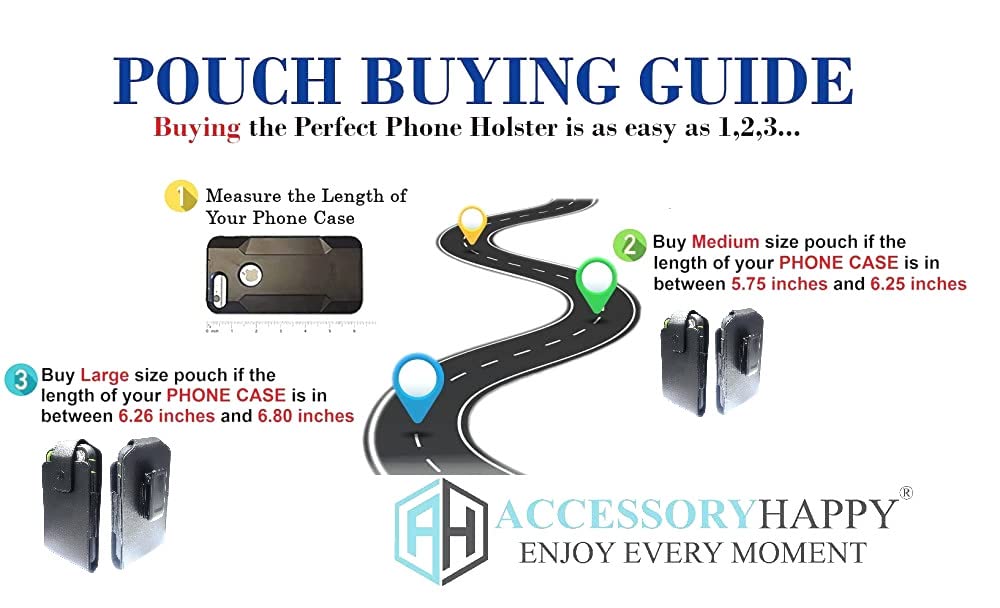 Premium Swivel Leather Men Cell Phone Hip Belt Clip Holder Holster Pouch, Compatible with LG iPhone 6 7 8 11 Pro iPhone X Samsung Galaxy S7 S9 S10e Holster Belt Case Fits Slim Thin Case