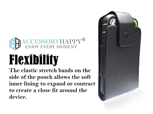 Premium Swivel Leather Men Cell Phone Hip Belt Clip Holder Holster Pouch, Compatible with LG iPhone 6 7 8 11 Pro iPhone X Samsung Galaxy S7 S9 S10e Holster Belt Case Fits Slim Thin Case